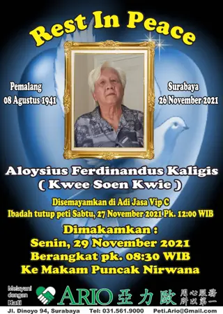 Aloysius Ferdinandus Kaligis second banner
