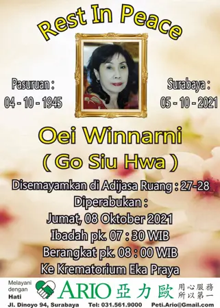 Oei Winnarni first banner