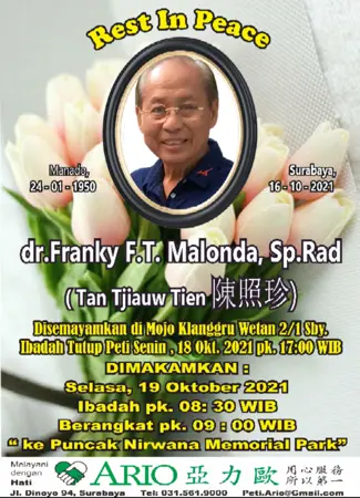 Dr. Franky F.T Malonda, Sp.Rad first banner
