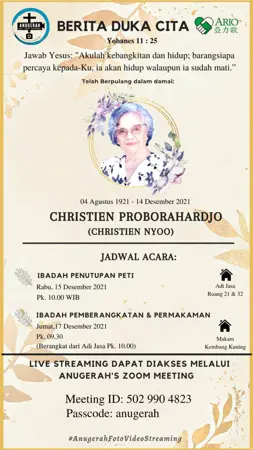 Christien Proborahardjo first banner