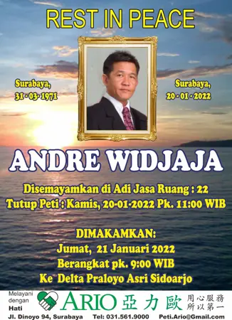 Andre Widjaja first banner