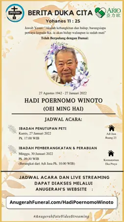 Hadi Poernomo Winoto first banner