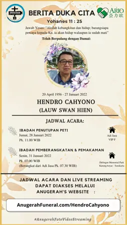 Hendro Cahyono first banner