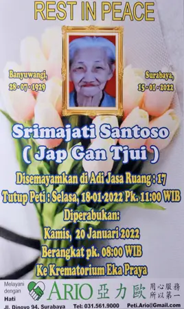 Srimajati Santoso first banner