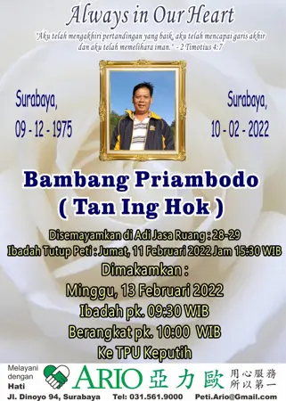 Bambang Priambodo second banner