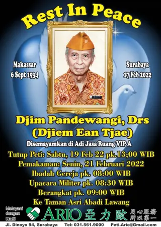 Djim Pandewangi. Drs second banner