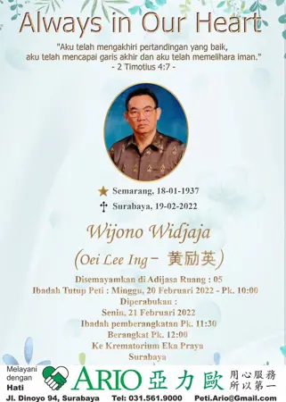 Wijono Widjaja second banner