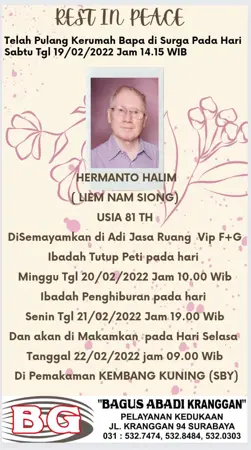 Hermanto Halim second banner