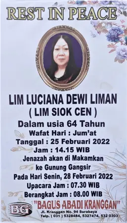 Lim Luciana Dewi Liman first banner