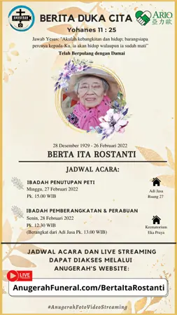 Berta Ita Rostanti first banner