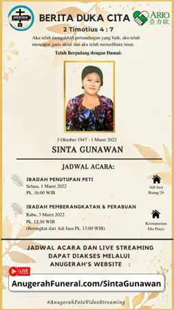 Sinta Gunawan second banner