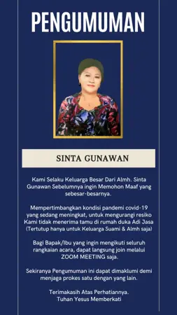 Sinta Gunawan first banner