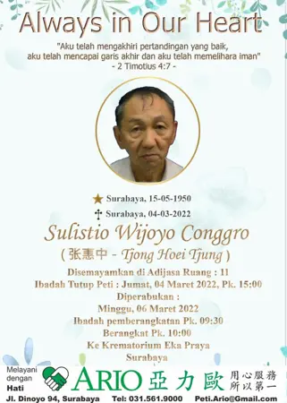 Sulistio Wijoyo Conggro first banner