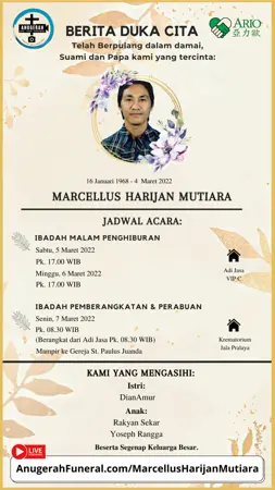 Marcellus Harijan Mutiara first banner