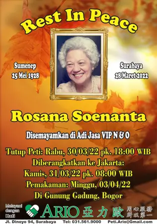 Rosana Soenanta second banner