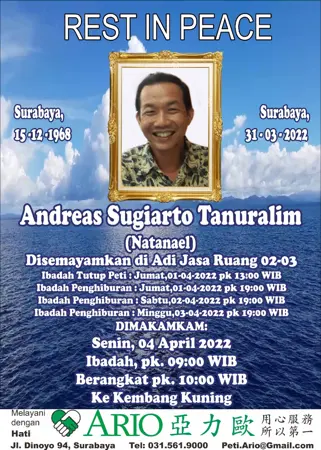Andreas Sugiarto Tanuralim second banner