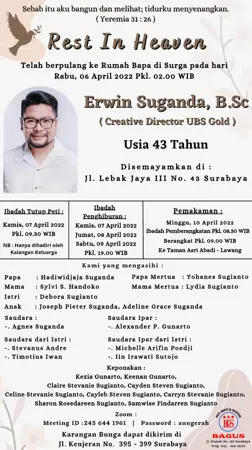 Erwin Suganda, B.SC first banner