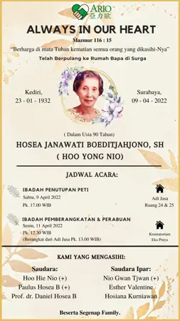 Hosea Janawati Boeditjahjono, SH first banner