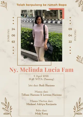 Melinda Lucia Fam second banner