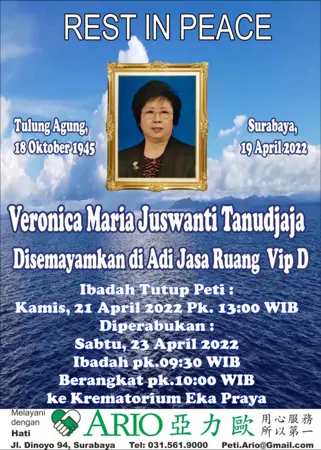 Veronica Maria Juswanti Tanudjaja second banner