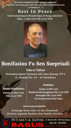 Bonifasius Fu Sen Soepriadi second banner