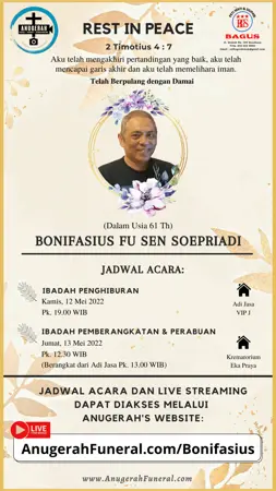 Bonifasius Fu Sen Soepriadi first banner
