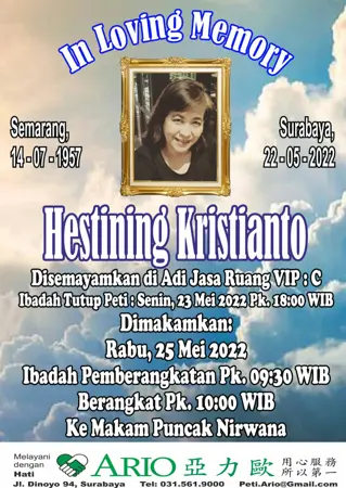 Hestining Kristianto first banner