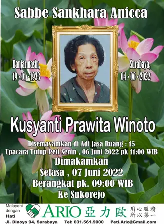 Kusyanti Prawita Winoto first banner