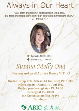 Susana Melly Ong first banner