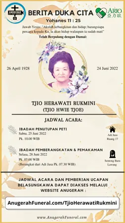 Tjio Herawati Rukmini first banner