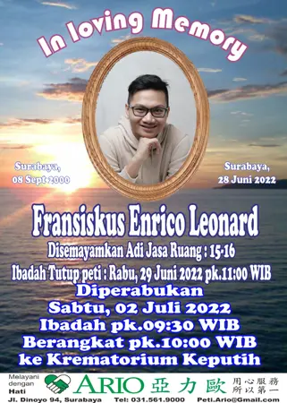 Fransiskus Enrico Leonard first banner