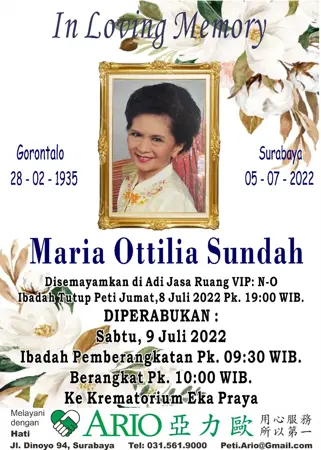 Maria Ottilia Sundah second banner