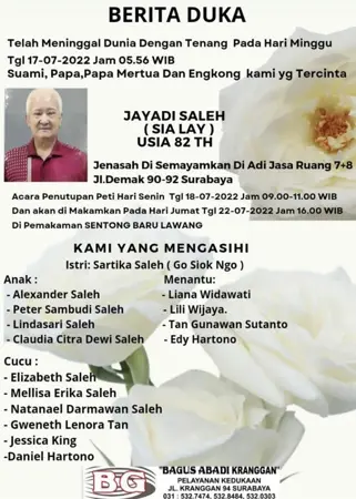 Jayadi Saleh first banner