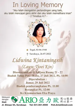 Lidwina Kintaningsih first banner