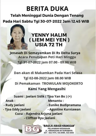 Yenny Halim first banner