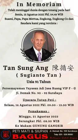 Tan Sung Ang first banner