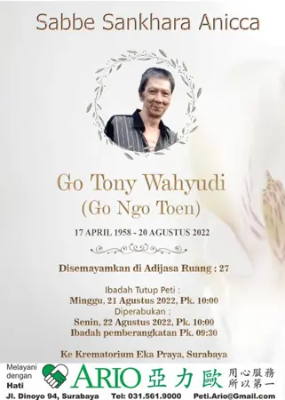 Go Tony Wahyudi first banner