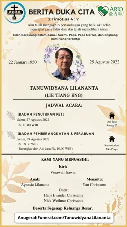 Tanuwidyana Lilananta first banner