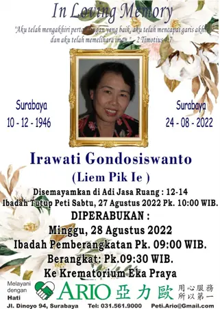 Irawati Gondosiswanto first banner