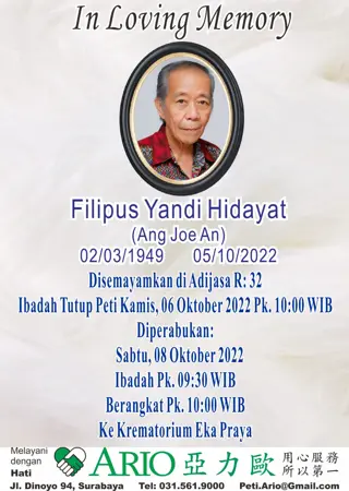 Filipus Yandi Hidayat first banner
