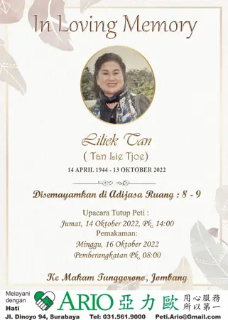 Liliek Tan second banner