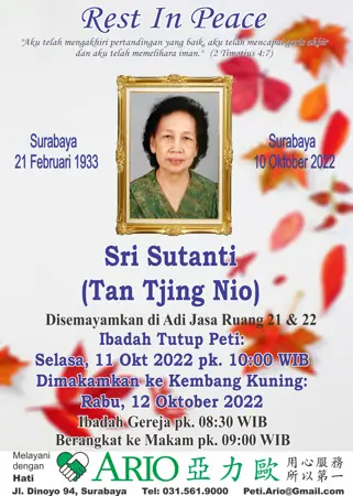 Sri Sutanti first banner