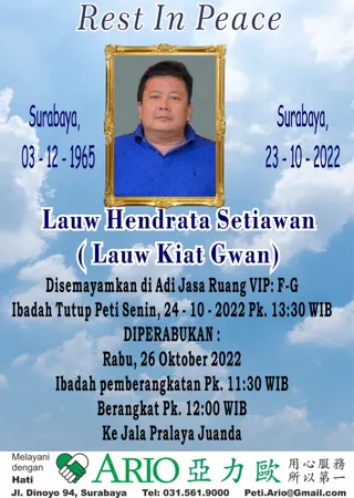 Lauw Hendrata Setiawan first banner