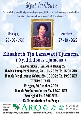 Elisabeth Tjo Lanawati Tjumena first banner