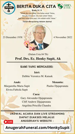 Prof. Drs. Ec. Henky Supit, Ak second banner