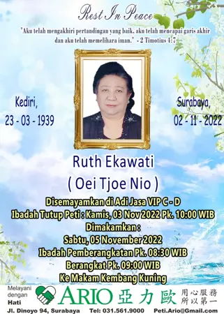 Ruth Ekawati first banner