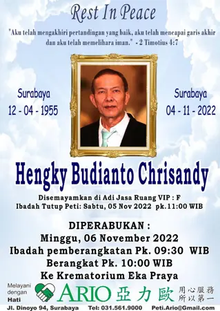 Hengky Budianto Chrijandy first banner