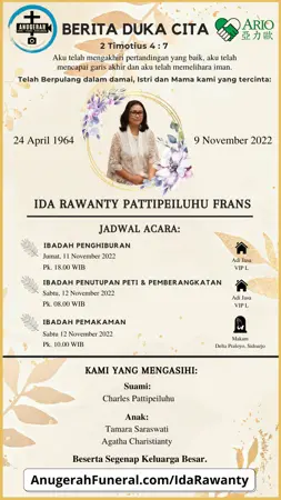 Ida Rawanty Pattipeiluhu Frans first banner