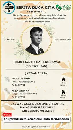 Felix Lianto Hadi Gunawan first banner