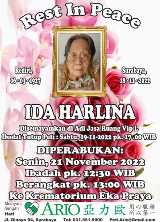 Ida Harlina second banner